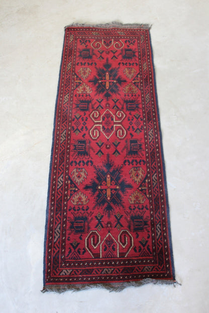 Mashwani Red Wool Runner - Kernow Furniture