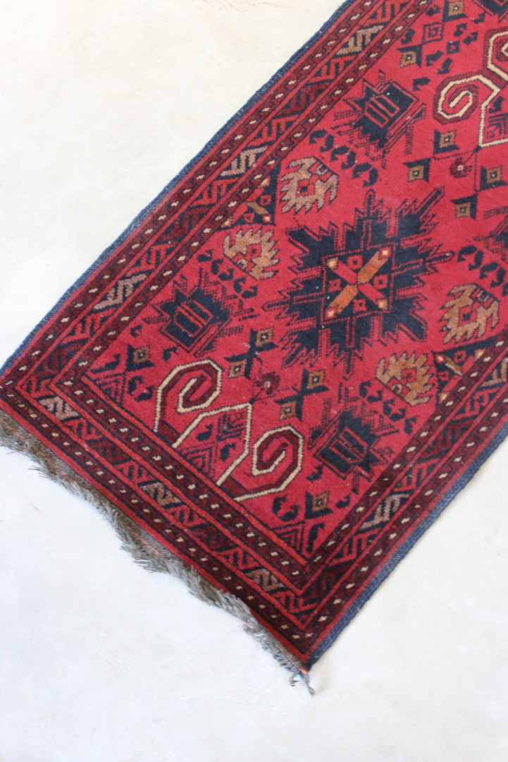 Mashwani Red Wool Runner - Kernow Furniture