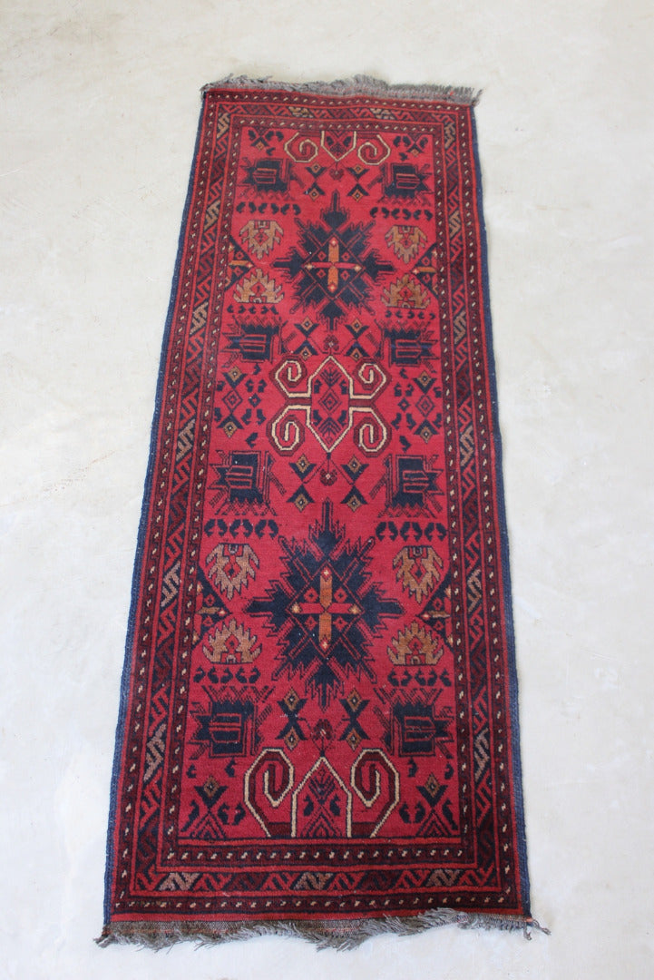 Mashwani Red Wool Runner - Kernow Furniture