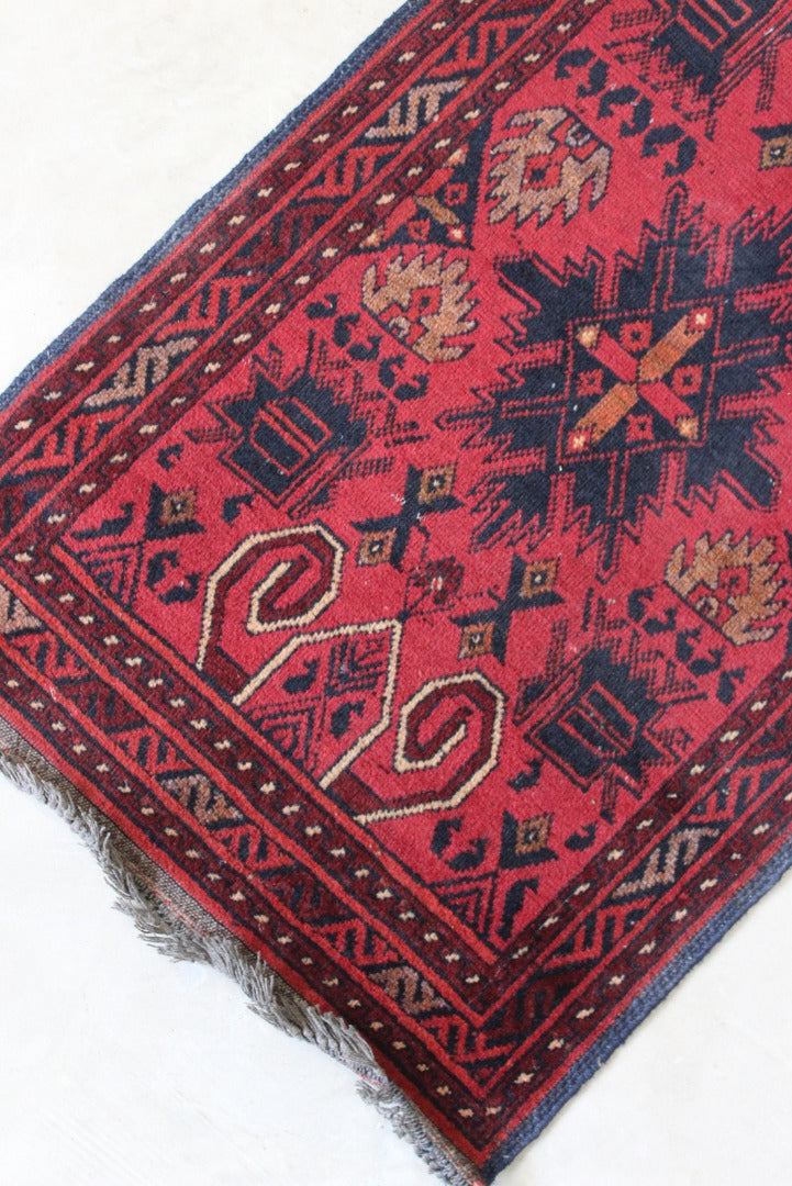 Mashwani Red Wool Runner - Kernow Furniture