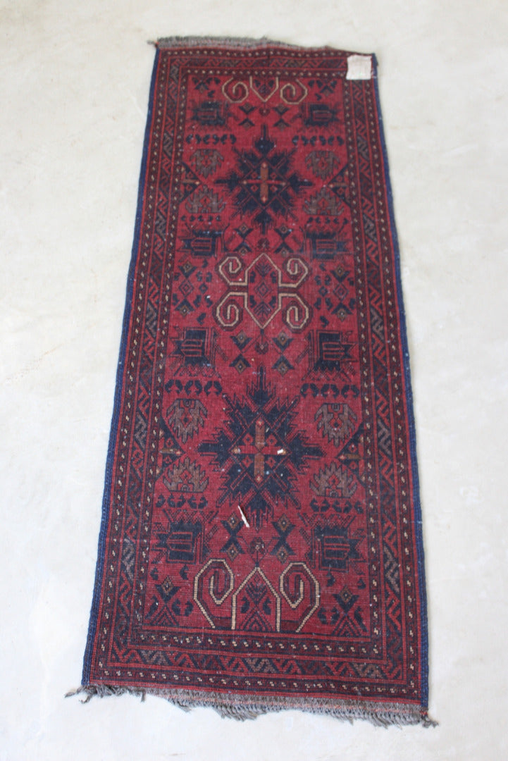 Mashwani Red Wool Runner - Kernow Furniture