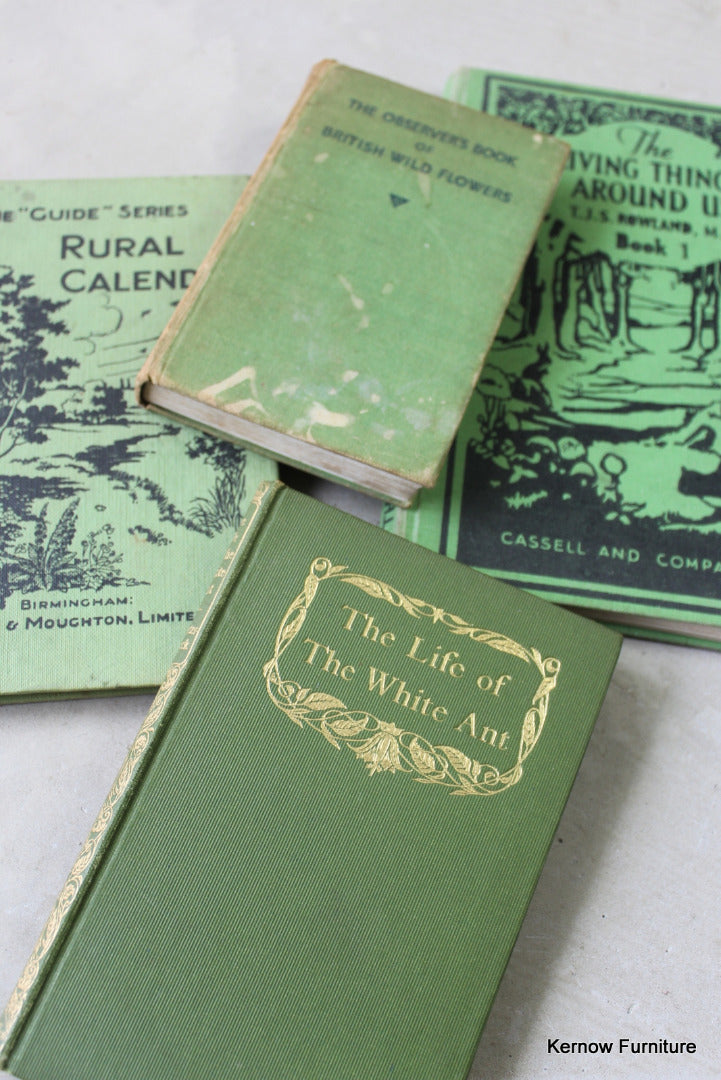 Collection of Vintage Nature Books - Kernow Furniture