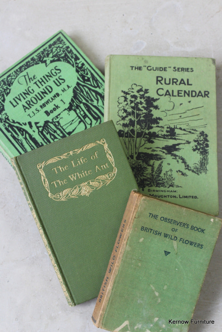 Collection of Vintage Nature Books - Kernow Furniture