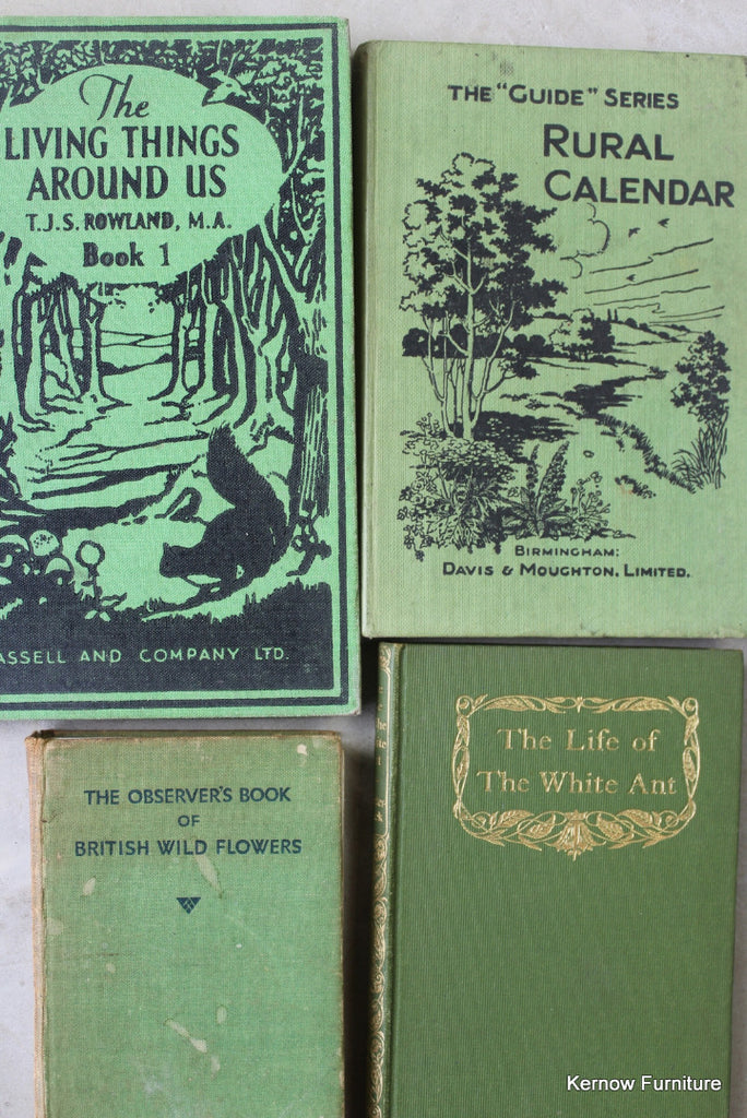 Collection of Vintage Nature Books - Kernow Furniture