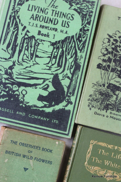 Collection of Vintage Nature Books - Kernow Furniture