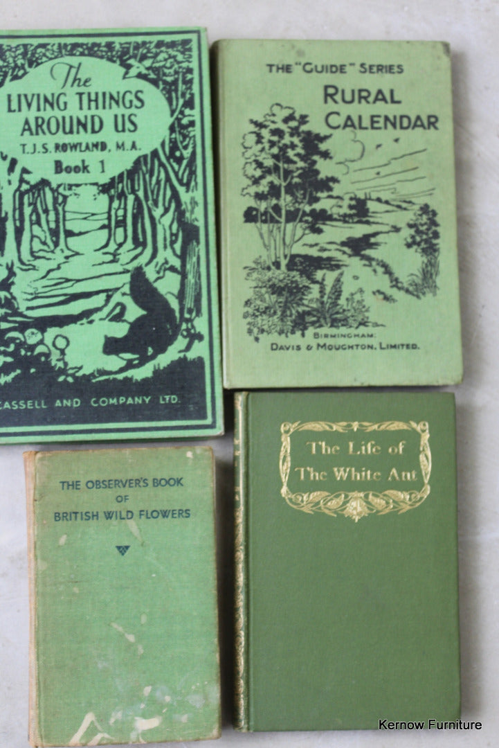 Collection of Vintage Nature Books - Kernow Furniture