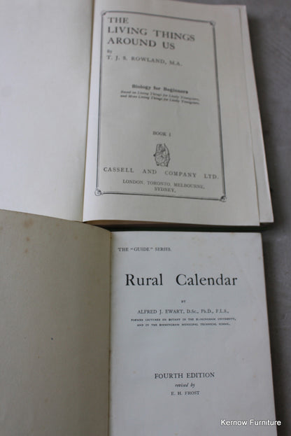 Collection of Vintage Nature Books - Kernow Furniture