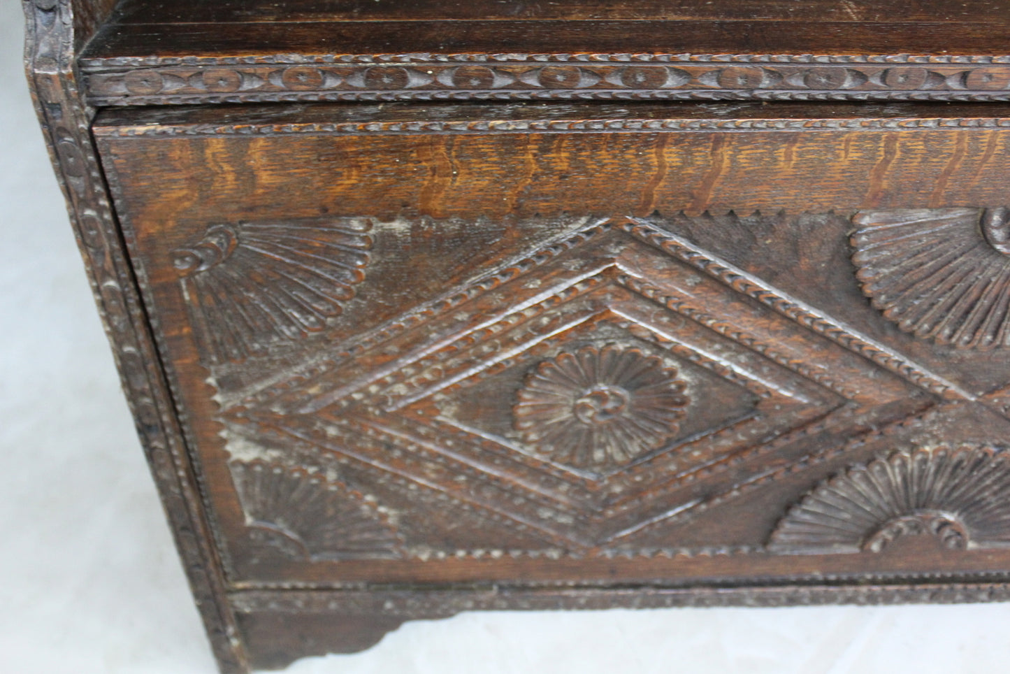 Carved Oak Bookcase - Kernow Furniture