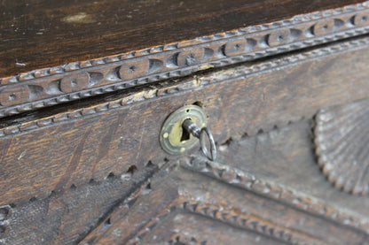 Carved Oak Bookcase - Kernow Furniture