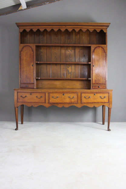 Georgian Style Oak Dresser - Kernow Furniture