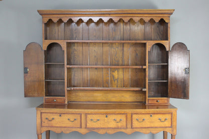 Georgian Style Oak Dresser - Kernow Furniture