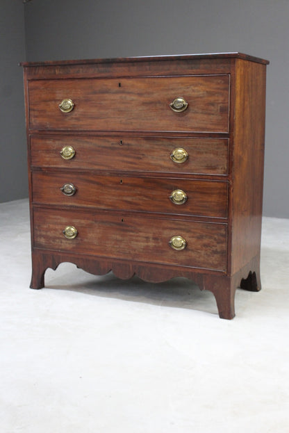 Antique Mahogany Chest of Drawers - Kernow Furniture