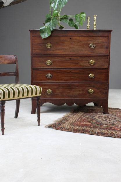 Antique Mahogany Chest of Drawers - Kernow Furniture