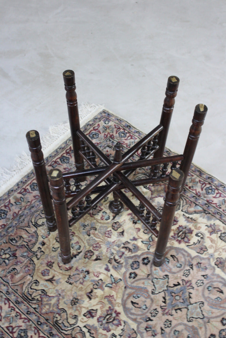 Eastern Brass Tray Table - Kernow Furniture