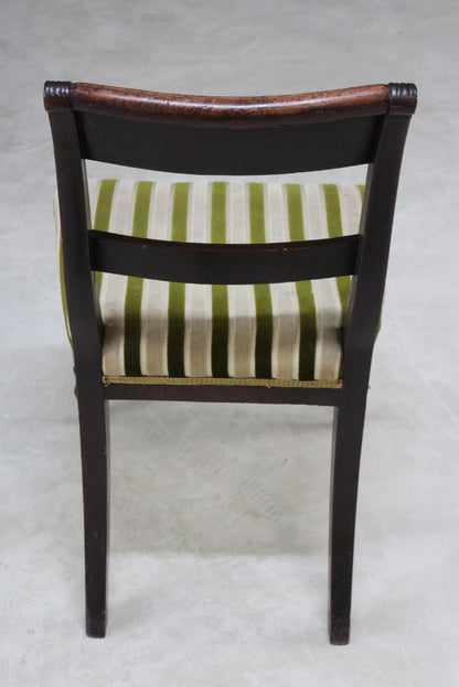 Single Antique Mahogany Dining Chair - Kernow Furniture