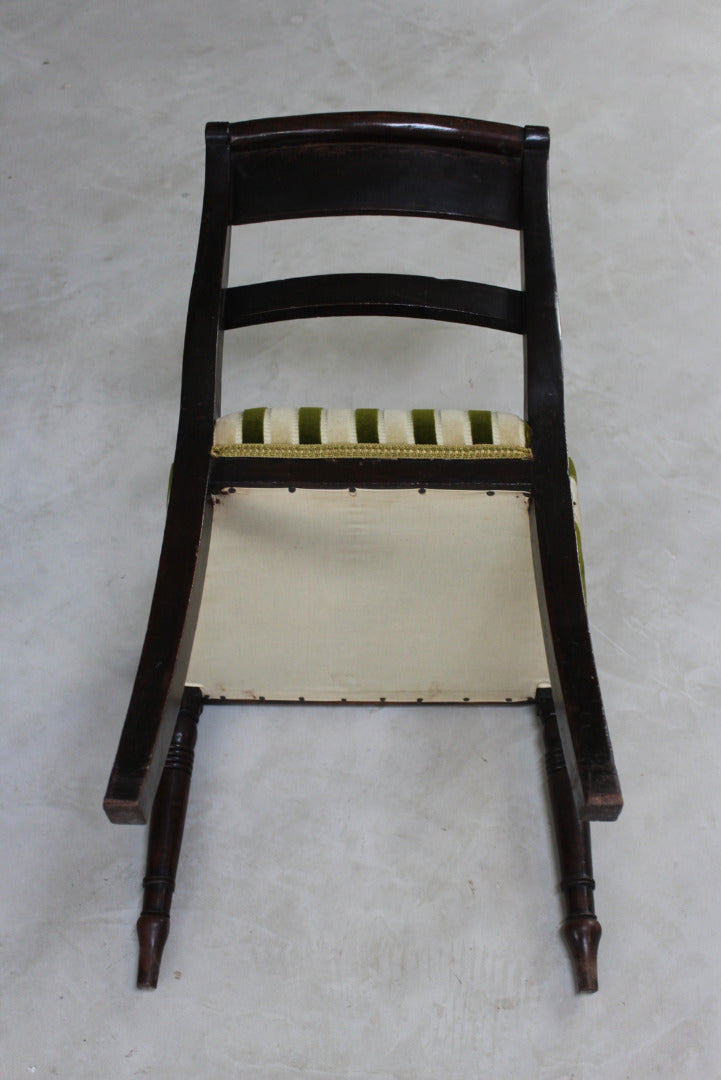 Single Antique Mahogany Dining Chair - Kernow Furniture