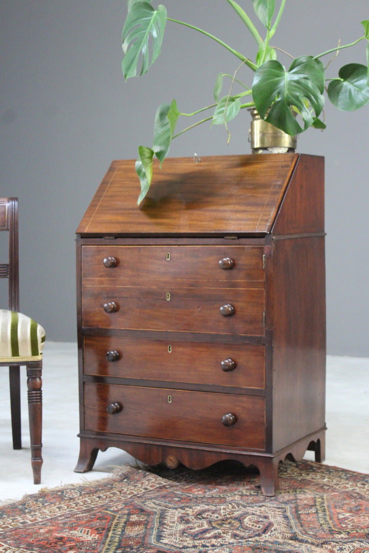 Georgian Mahogany Bureau - Kernow Furniture