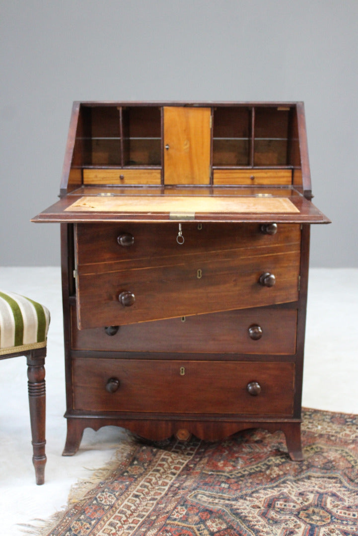 Georgian Mahogany Bureau - Kernow Furniture