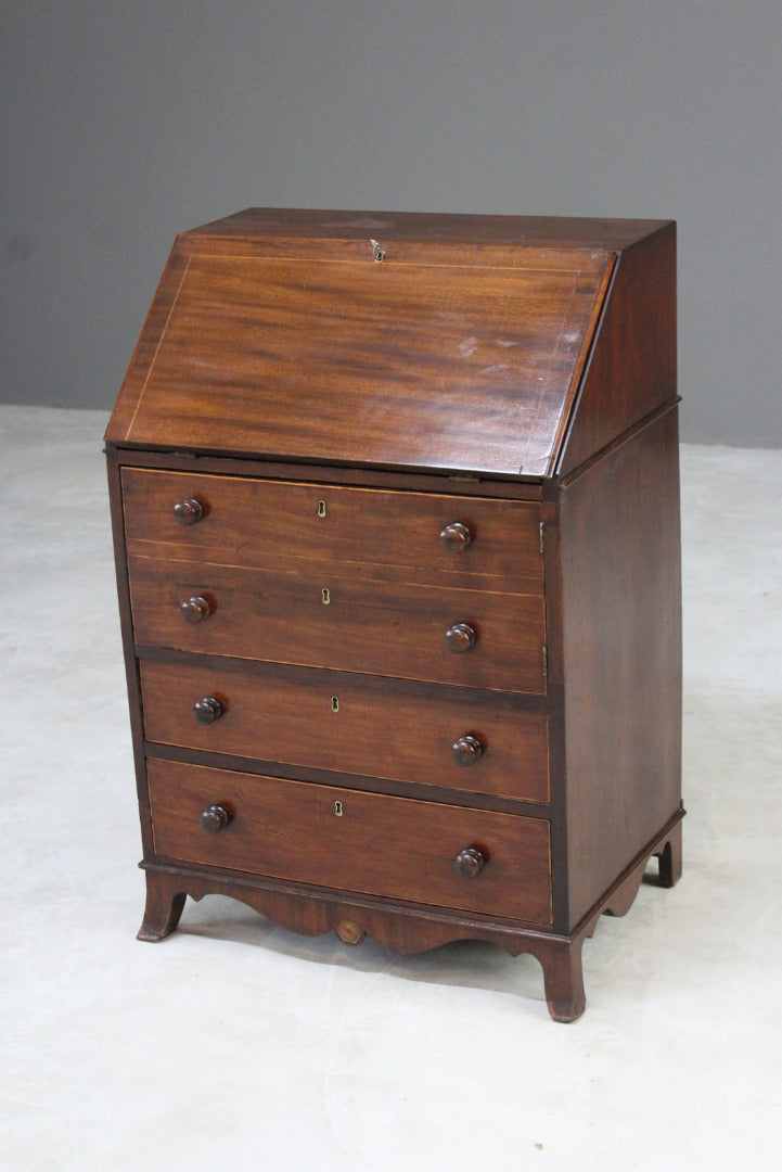 Georgian Mahogany Bureau - Kernow Furniture