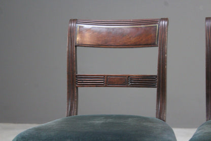 Pair  Antique Mahogany Dining Chairs - Kernow Furniture
