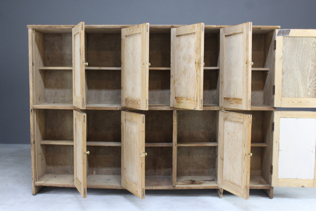 Rustic Pine Pigeonholes Storage Cupboard - Kernow Furniture