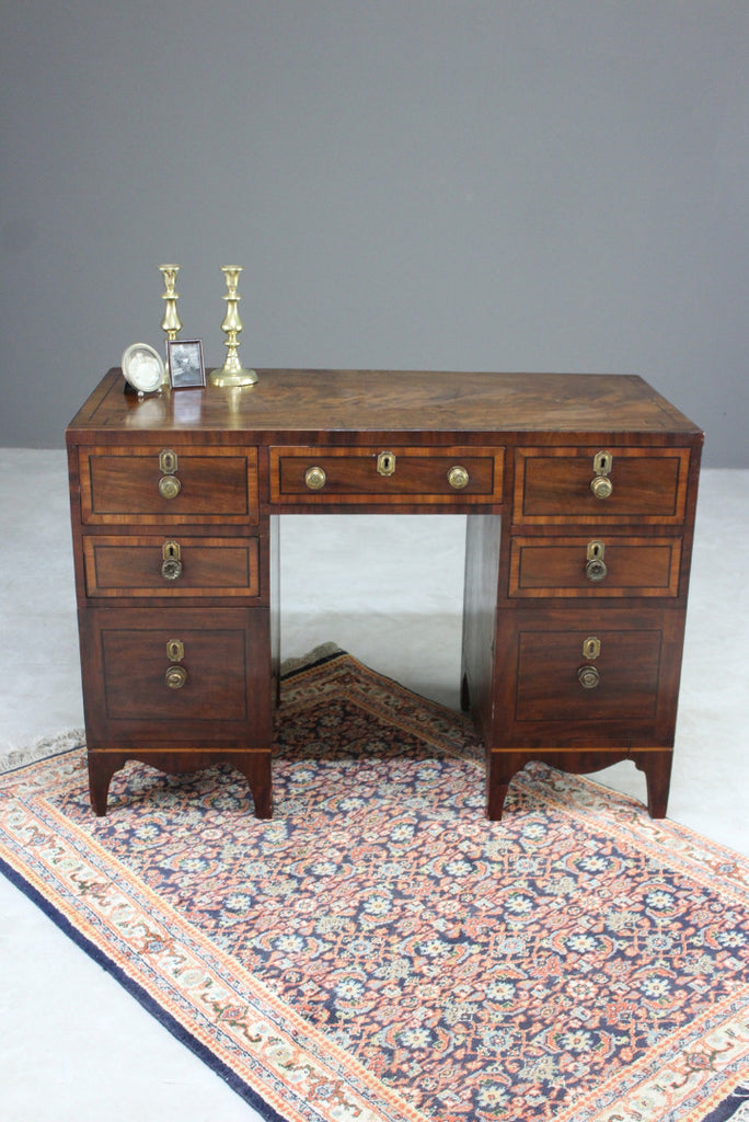 Antique Small Mahogany Desk - Kernow Furniture
