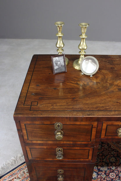 Antique Small Mahogany Desk - Kernow Furniture