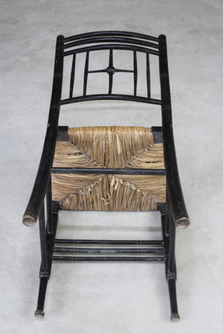 Liberty Argyll Arts & Crafts Rush Chair - Kernow Furniture