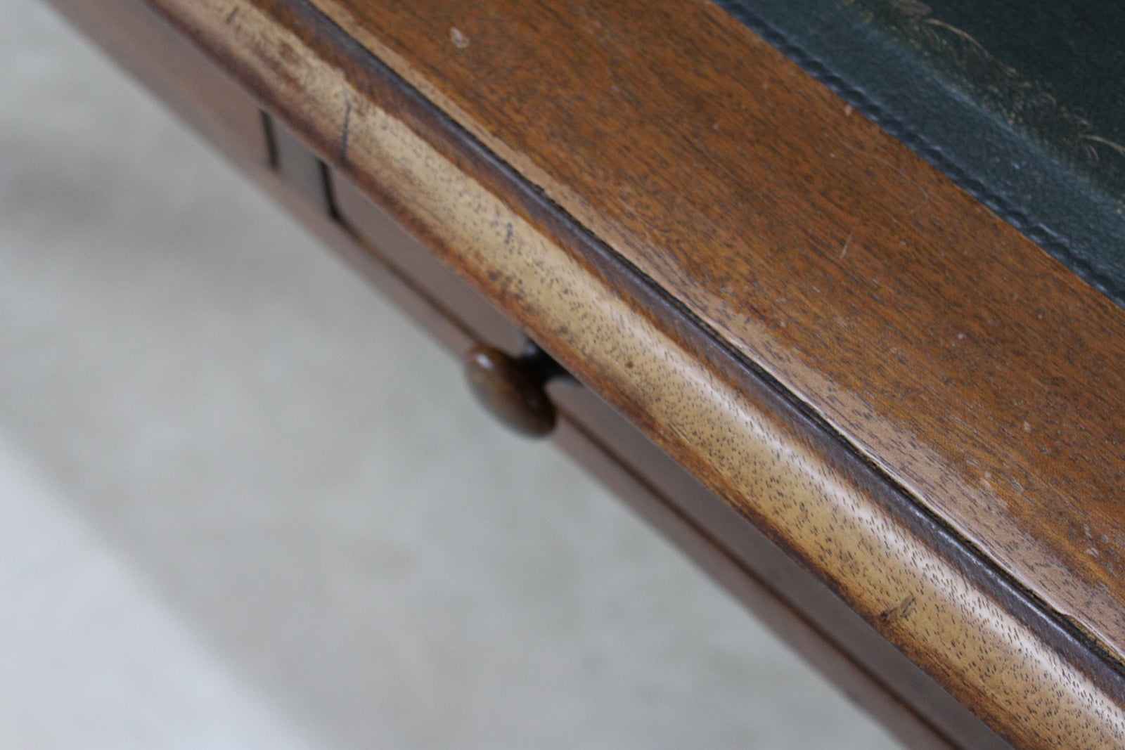 Mahogany Library Table Desk - Kernow Furniture