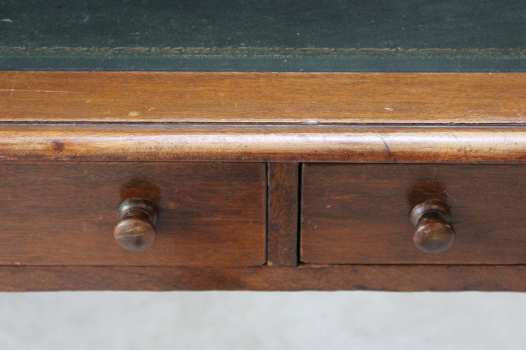 Mahogany Library Table Desk - Kernow Furniture