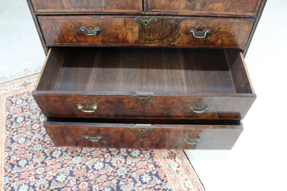 Antique Georgian Walnut Chest of Drawers - Kernow Furniture