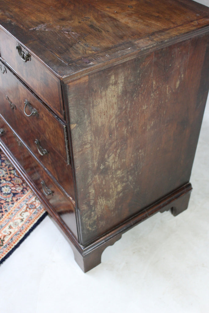 Antique Georgian Walnut Chest of Drawers - Kernow Furniture