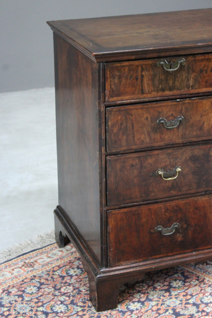 Antique Georgian Walnut Chest of Drawers - Kernow Furniture