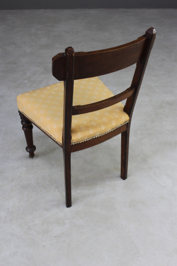 Single Victorian Gothic Revival Oak Dining Chair - Kernow Furniture