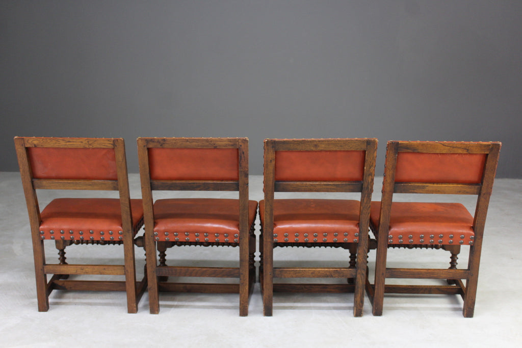 Set 4 Cromwellian Design Dining Chairs - Kernow Furniture