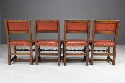 Set 4 Cromwellian Design Dining Chairs - Kernow Furniture