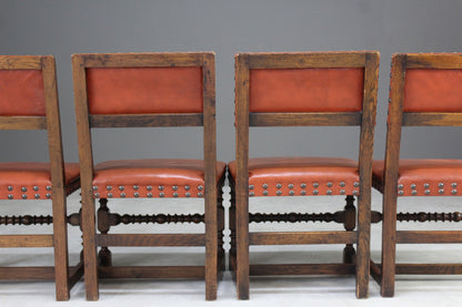 Set 4 Cromwellian Design Dining Chairs - Kernow Furniture