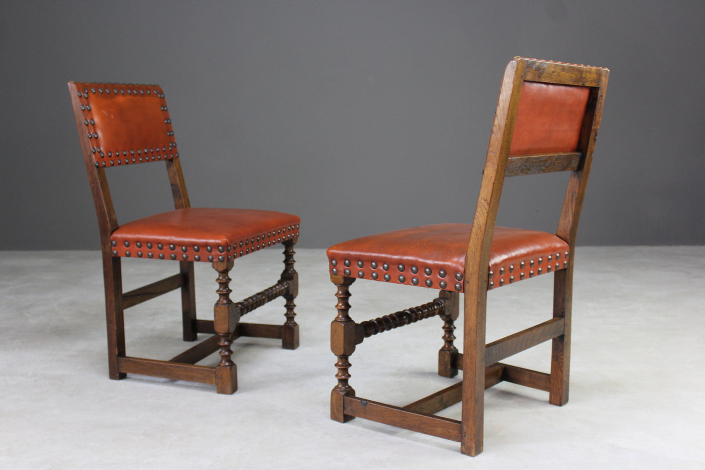 Set 4 Cromwellian Design Dining Chairs - Kernow Furniture