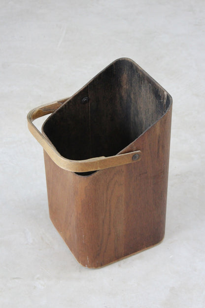 Mid Century Oak Coal Scuttle - Kernow Furniture