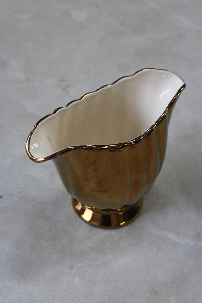 Gold Lustre Royal Norfolk Vase - Kernow Furniture