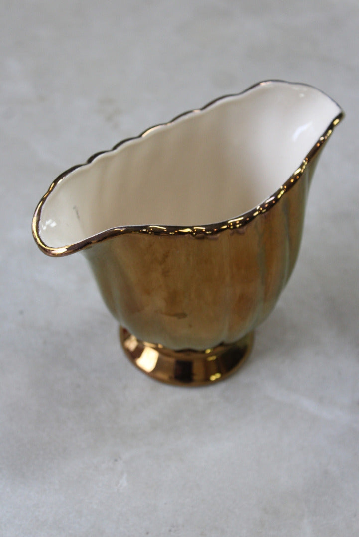 Gold Lustre Royal Norfolk Vase - Kernow Furniture