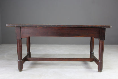 Continental Pine Refectory Table - Kernow Furniture