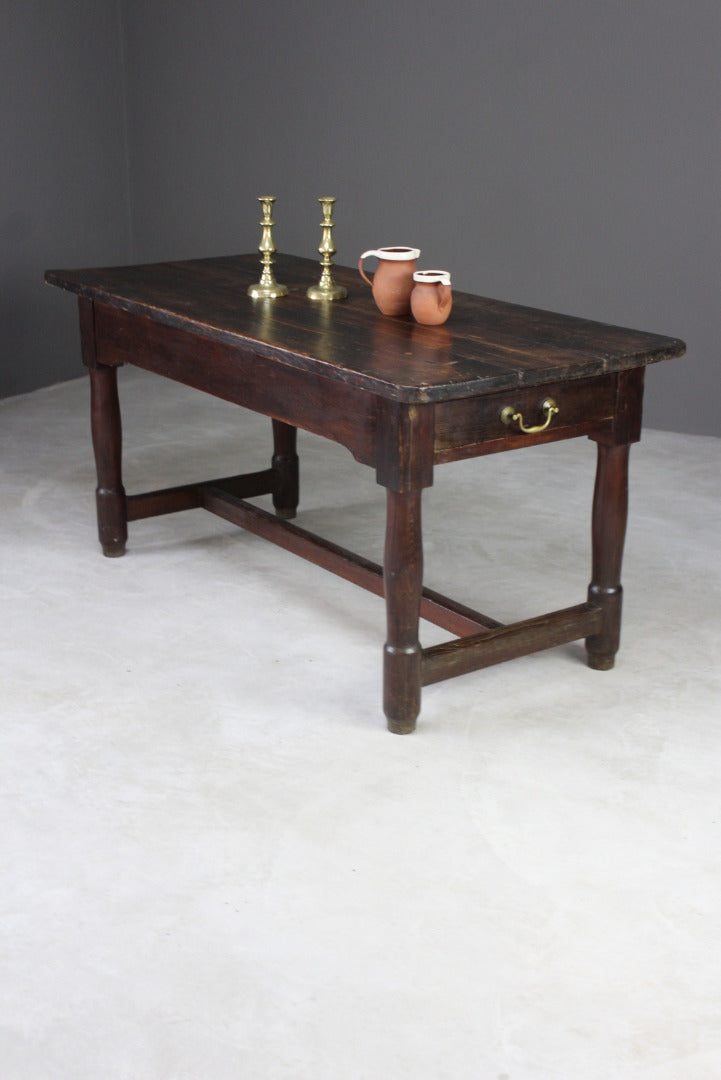 Continental Pine Refectory Table - Kernow Furniture