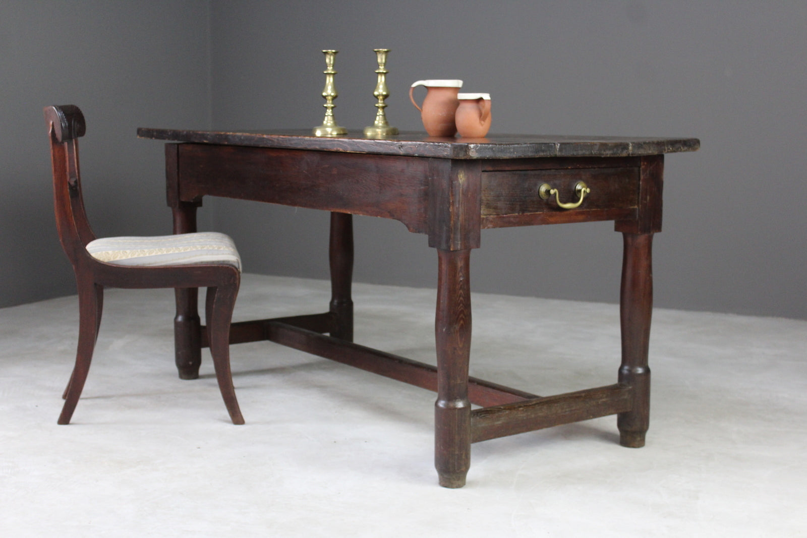 Continental Pine Refectory Table - Kernow Furniture