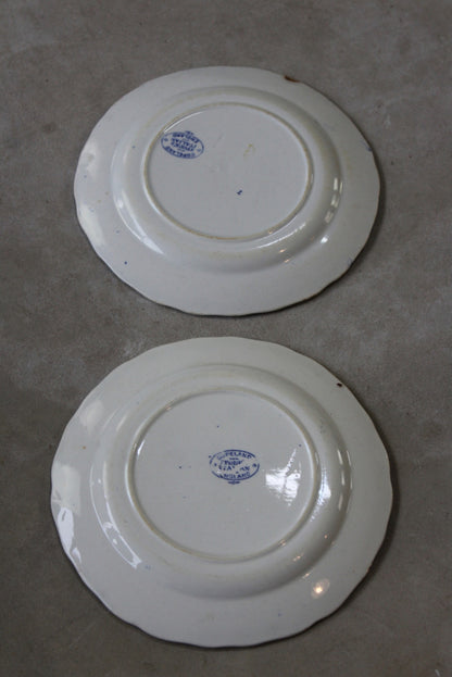 Pair Copeland Spode Italian Bread Plates - Kernow Furniture