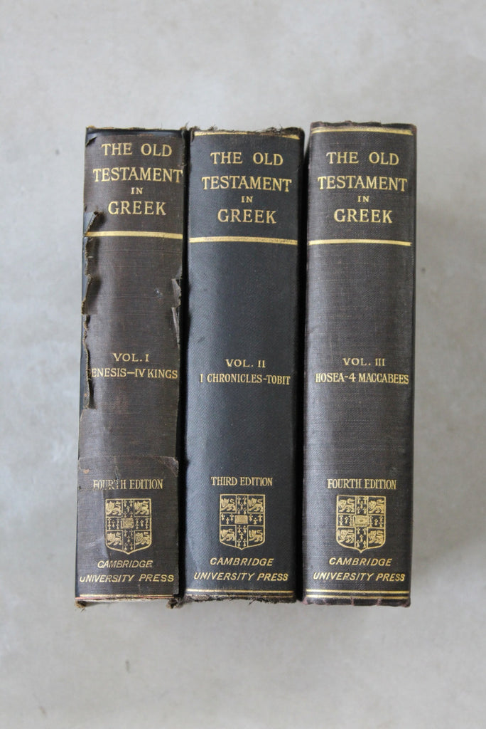The Old Testament in Greek Vol I II III Cambridge University Press - Kernow Furniture