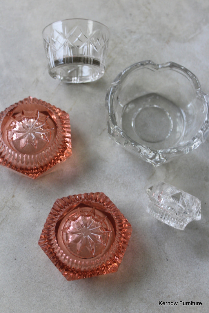 Vintage Glass Pots - Kernow Furniture