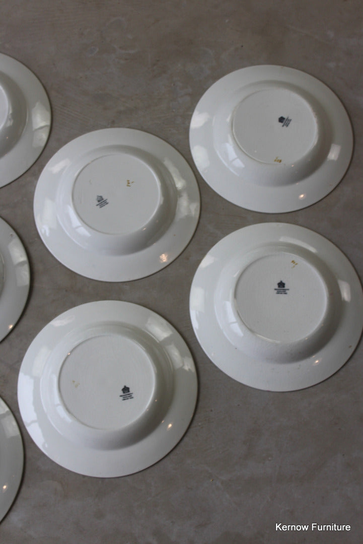 6 Wedgwood Indian Tree Dinner Bowls - Kernow Furniture