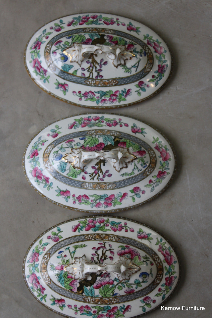 3 Indian Tree Tureen Lids - Kernow Furniture