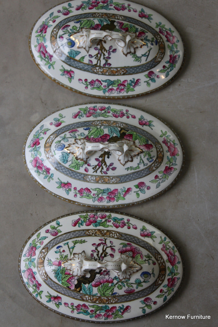 3 Indian Tree Tureen Lids - Kernow Furniture